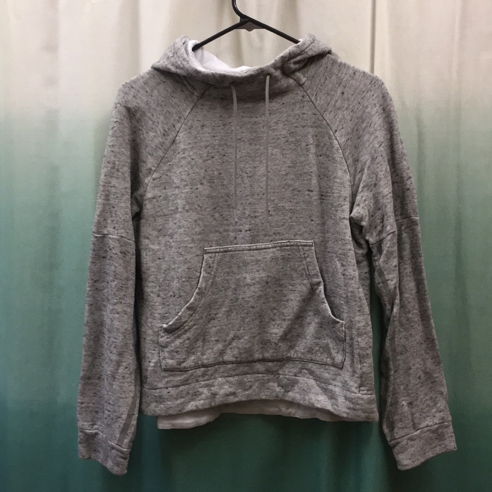 adidas cropped hoodie (size m)
